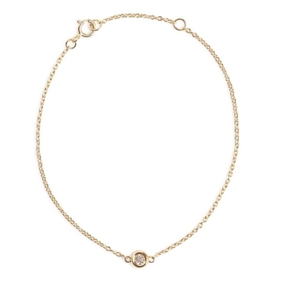 Marrin Costello x Cutateur Soleil Gold Bracelet w/ white topaz 7.25" NWT S22 - Picture 3 of 11